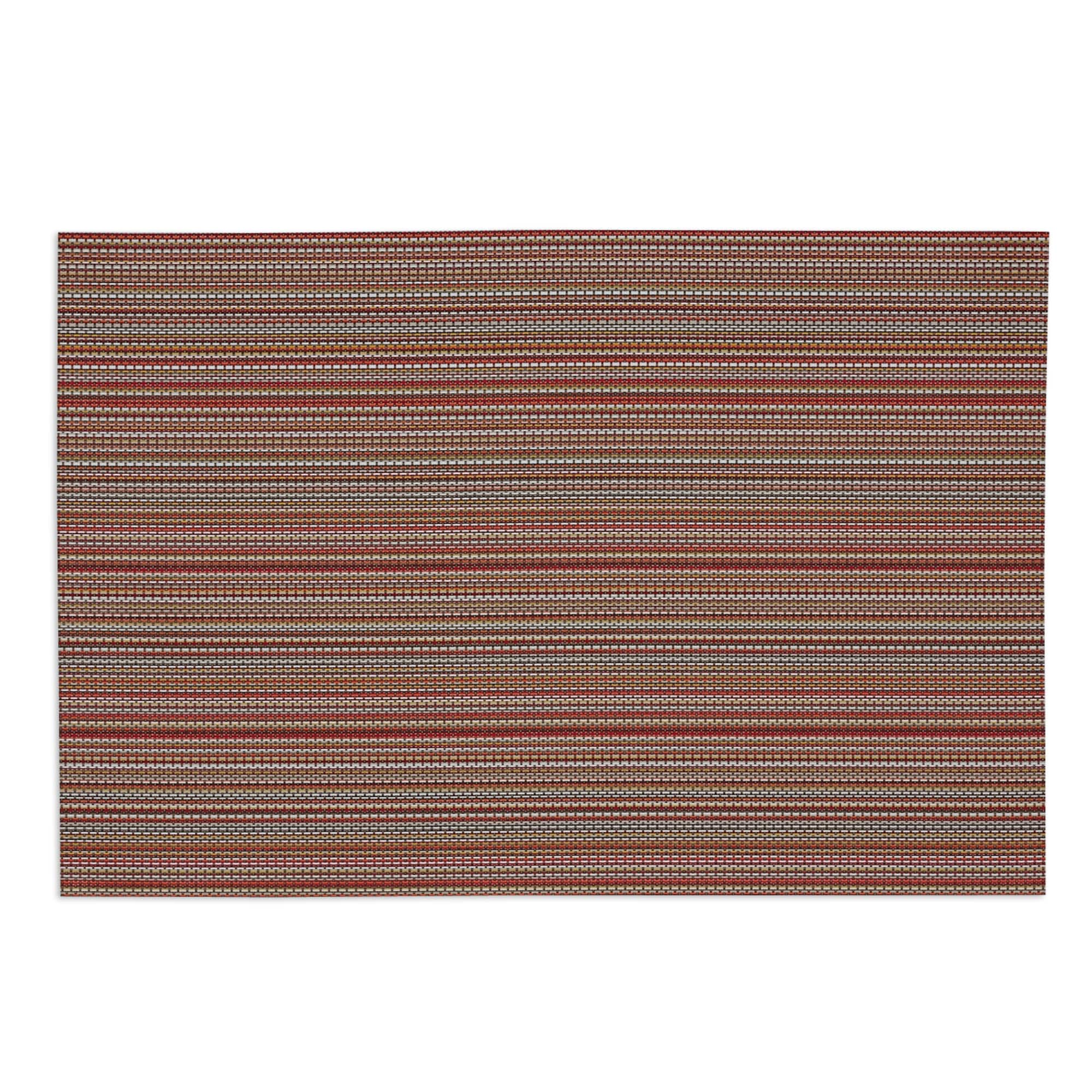 DII® Tango Red Pvc Micro Stripe Placemat (Set of 6)